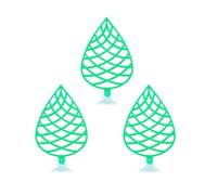 MALSSE 3pack Simulated Leaf Bed Resting Platform Natural Look Bed For Bettas Fish Rest And Laying Bettas Fish Habitats