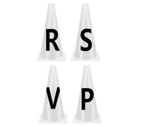 MALSSE 4/8pcs Letters Dressage Cones Light Weight Equestrians Athletes Training Cones For Equestrians Athletes And Event Light Weight Equestrian Athletes Training Cones