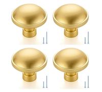 MALSSE 4 Divisions Smoothed Bronze Drawer Pulls Twenty Five Inch Diameter Strong Construction Easy Installation Elegant Bronze Knobs