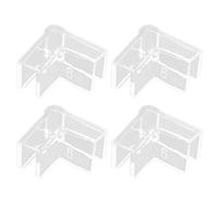 MALSSE 4 Pieces Fish Tank Glass Edges Protector Crashproof Edges Multifunctional Transparent Acrylic Table Corner Protectors For Baby Clear Clear