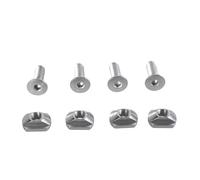 MALSSE 4Pcs Hydrofoil Mounting T-Nut 8mm/6mm Mounting T-Nut And Screws Surfing Accessories For Surfing Most Hydrofoil Tracks Surfboard Screws