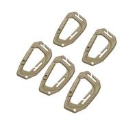 MALSSE 5Pcs Quick Releases Carabiner Clip Outdoor Secure Keychain Climbing Hook for Camping Hiking Light Weight Construction Secure Keychain Carabiners for Hiking