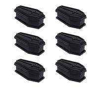 MALSSE 6pcs Halloween Coffin Fake Funeral With For Cross Lid Box For Ornament Tricky Props Party De Halloween Coffin