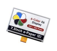 MALSSE 7.3inch Display Screen 800x480 Pixel Low Power Consumption Wide Angled 6-Color High Contrast Electronic Screen