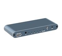 MALSSE 8K501 5 In 1 Out HDTV Adapter HDTV 2.1 Switcher Box Switching For Multimedias HDTV Setups 8K60Hz 4K60Hz Auditory Conversion Box