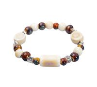 MALSSE Adjustable Elastic Wristband with Playful Cats Motifs Vibrant Ceramic Beaded Wrist Chain for Women and Teens Cats Bead Accessories