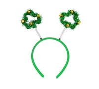 MALSSE Adult Irish Hairband With Sequins Shamrock/Bowknot Glitter Powder Patricks Day Headband Carnival Hair Hoop For Women For Girls Running