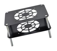 MALSSE Advanced Aluminum Router Coolers Double Levels Platform Easy Installation Thermal Regulation for Electronics Router Heat Dispenser