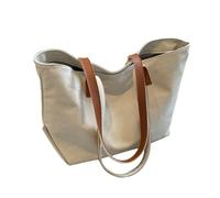 MALSSE All-matching Underarm Bag For Women Simple Handbag Commuting Canvas Armpit Large Capacity Shoulder Women Armpit Large Capacity Shoulder Top Handle Canvas Commuting