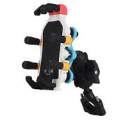 MALSSE Anti Shake Motorcycle Phone Holder With Vibrations Dampening 1 Hand Operate Bike Cellphone Mount For Smartphones Motorcycle Phone Bracket