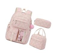 MALSSE Backpacks For Girl 3PCS Kids Teen School Backpack With Lunch Bag Pencil Pouches Set Lovely Bookbags Travel School Bag Backpacks For Girl