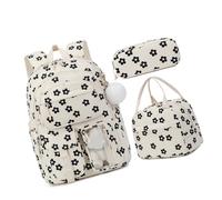 MALSSE Backpacks For Girl 3PCS Kids Teen School Backpack With Lunch Bag Pencil Pouches Set Lovely Bookbags Travel School Bag Backpacks For Girl