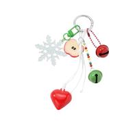 MALSSE Bag Charm Pendant Keyring Christmas Braided Rope Keychain Bag Charm for Backpack Purses Handbags Decorations Accessories Handbag Hanging Ornament