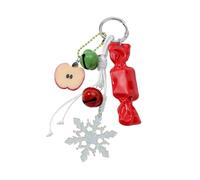 MALSSE Bag Charm Pendant Keyring Christmas Braided Rope Keychain Bag Charm for Backpack Purses Handbags Decorations Accessories Handbag Hanging Ornament