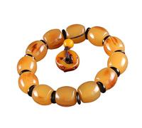 MALSSE Buddhist Prayer Glass Beads Stretch Elastic Wristchain Adjustable Size Handchain Unisex Jewelry For Daily Wear Yoga Practice Beaded