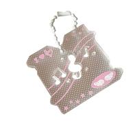 MALSSE Creative Star Keychain Music Note Pendant Acrylic Texture Suitable For Music Lovers And Cartoon Enthusiasts Present Acrylic Pendant Keychain