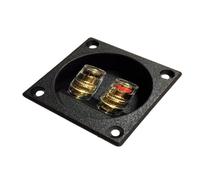 MALSSE Crystals Coppers Speakers Terminals Connectors Square Box With 2 Banana Gildeds Subwoofer Stereoes Plug Spring Cup Connection Binding Post Connectors