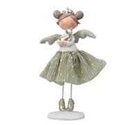 MALSSE Cute Long Leg Girl Figurine Sculpture Resins Craft Standing Girl Statue Book Shelves Table Ornament Home Desktops Decors Home Desktops Decorations Ornament