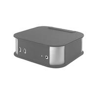 MALSSE Durability PU Protective Case Box For Small Desktop Computer Lightweight Heat Dissipation Travel Friendly Organiser Ventilation Design For Desktop Computer Cover