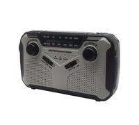 MALSSE Durability Solar Hand Crank Emergencies Radio With Alarm And Flashlights With Rechargeable Battery AM520-1620kHz Solar Hand Crank Radio