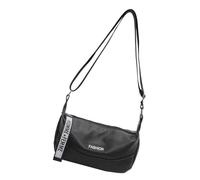 MALSSE Elegant Black PU Leather Crossbody Bag With Ample Space Shoulder Purse Casual Satchel For The Fashion Individual Korean Fashion Handbag