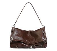 MALSSE Elegant Black Underarm Bag For Daily Use PU Leather Shoulder Purse Satchel Casual Armpit Bag For Fashion Ladies Fashion Shoulder