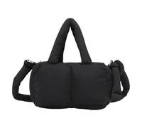 MALSSE Elegant Women's Down Padded Bag Quilted Handbag With Detachable Strap Stylish Work Bag Shoulder Crossbody Purse Puffer