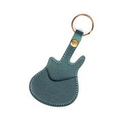 MALSSE Fashion Guitar Pick Organizers Guitar Shape Pick Storage Bag Accessory Tool Pocket PU Texture for Picks Portable Pouch for Musicians