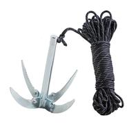MALSSE Fishing Water Grass Remover With Rope Cleaning Folding Cutter Aquatic Cutter For Removing Water Plant Fishing Anchors Grass Catcher Hook