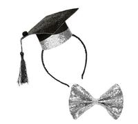 MALSSE Graduation Costume Set For Graduation Ceremony Grad Headbands Bowtie Eyewear Honor Stoles For College Student Party Wear
