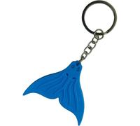 MALSSE Inspired Rings Decorative Mermaids Tail Keyring Pendant Soft Silicone Diving Themed Keychain Bag Accessory Backpack Pendant