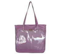 MALSSE Japanese School Girl Shoulder Bag Student Uniform Anime Pin Display Book Bag Ita Large Capacity Handbag For Women Transparent Shoulder