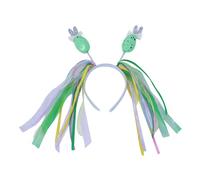 MALSSE Lovely Dopamine Look Headband Easter Eggs Shape Hair Hoop Colorful Headpiece Easter Party Cosplay Costume Tiaras Unisex