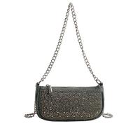 MALSSE Luxurious Rhinestones Jean Shoulder Bag with Adjustable Chain Crossbody Purse for the Modern and Stylish Woman Party Wear Bag