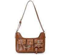 MALSSE Multi-Pockets Shoulder Bag For Women Aesthetic Grunge Trend Crossbody Large Capacity Messengers Bikers Women Large Capacity Shoulder Grunge Multi-pockets Crossbody