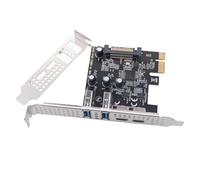 MALSSE Multiports PCIE 1X To USB Expansion Card USB 3.2 Gen1 Type C Plus PCIE Adapter Card With D720201 Chipset Type C Front Panel Header