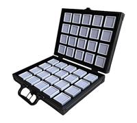 MALSSE Multipurpose Aluminum Alloy Gemstones Storage Case with Flocking Sponge Interior for Protective and Display Solution Jewelry Protective Box