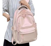 MALSSE Multipurpose Soft PU Leather Backpack Large Capacity College Student School Bag For Teens Adults Travel Laptop Daypack Soft PU Leather Backpack