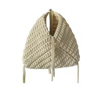 MALSSE Multipurpose Triangular Handbag Candy Color Woven Design Lightweight Polyester Evening Purse Travel-Friendly Women's Accessory Compact Commuters Bag