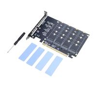 MALSSE PCIe X16 To Quarter NVMe Expansion Card Adapter Card Board With Superior Compatibility And Easy Installation Fast Speed Data Transfer