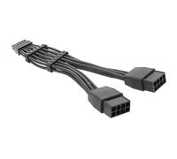 MALSSE PCIe5.0 2x 8Pin (6+2P) To 12Pin Graphics Card Power Adapter Cable For ATX8PIN RTX3080 RTX3090 Power Supply