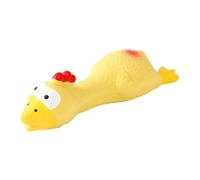 MALSSE Pet Toy Teething Chicken With Sound Molar Pet Chew For Teething Chicken Reward Molar For Puppy Dog Squeaky Toy