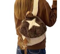 MALSSE Plush Backpack Students School Bag Cartoon Mushroom Small Book Autumn Winter Daypacks Girls Travel Plush Teen School Autumn Winter Dolls Cartoon Mushroom