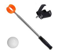MALSSE Portable Golfs Ball Grabbers Pick Up Tool Scooper Stainless Steel Telescopic Pickers Accessories Telescopic Golf Ball Retrievers
