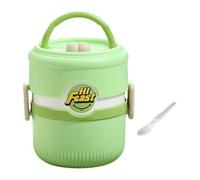 MALSSE Portable Stainless Steel Insulated Lunch Box Thermal Food Container for Commuting Travel and Picnics Leak Proof Lunch Container