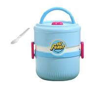 MALSSE Portable Stainless Steel Insulated Lunch Box Thermal Food Container for Commuting Travel and Picnics Leak Proof Lunch Container