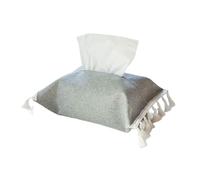 MALSSE Practical Fabric Tissue Box Suitable for Modern Interiors with Easy to Use Soft Touches Cotton Linen Materials Desk Tissue Holder