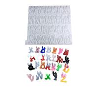 MALSSE Practical Sturdy Silicone Letter Easy To Clean And Release Portable For Crafting Customes Home Decorations Craft Supplies
