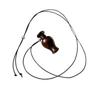 MALSSE Practical Wood Gourd Pendant Necklace Retro Elegant Designs Portable Comfortable For Women Seek Unique Accessories Vintage Fashion Pendant