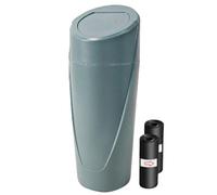 MALSSE Press Type Car Garbage Bin Easy Disposal Without Touching Trash ABS Vehicle Trash Container With Press Lid For Vehicles Easy Washing Holder